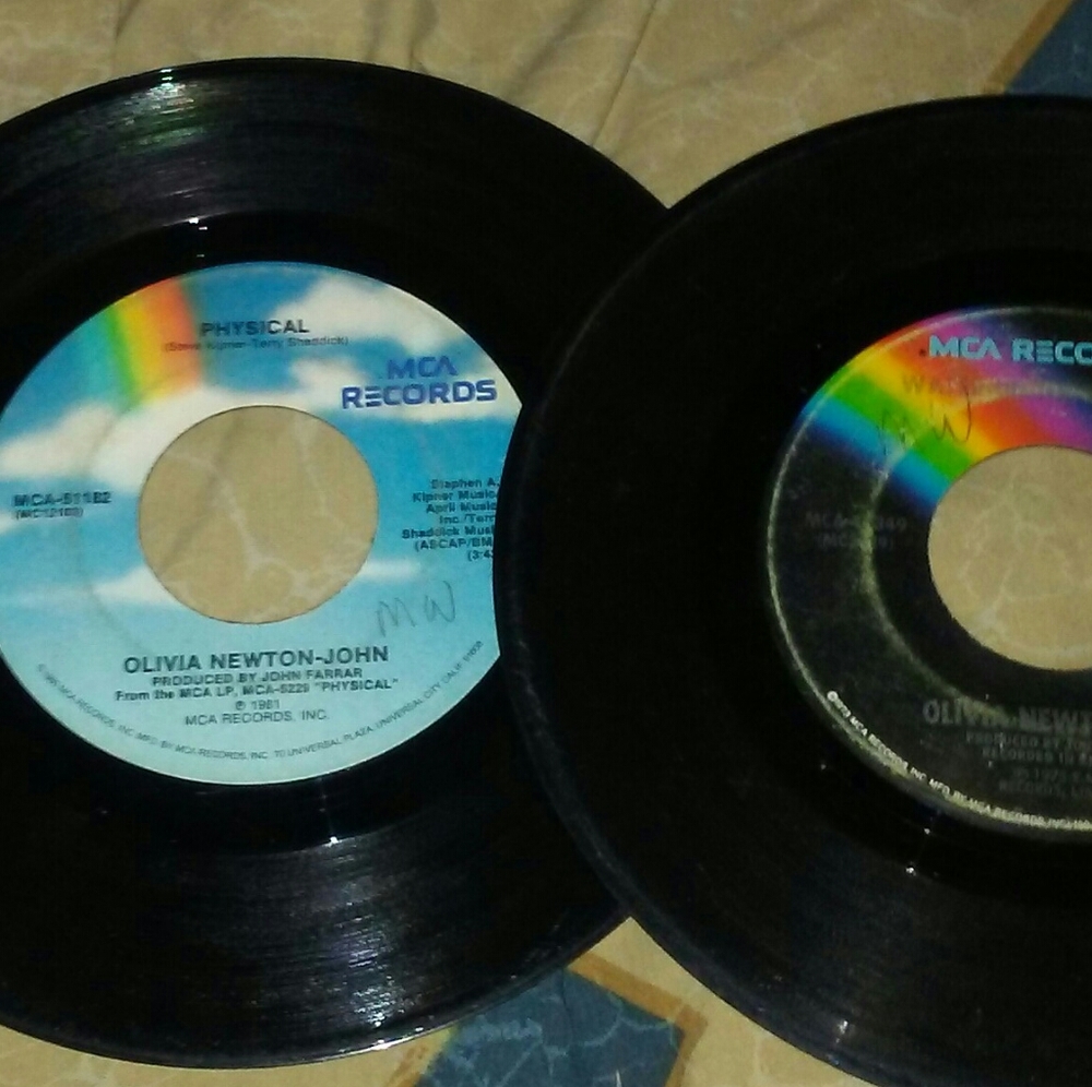Olivia Newton John, Vintage, Vinyl 45s